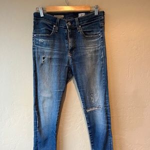 The Farrah Distressed High Rise Skinny - AG